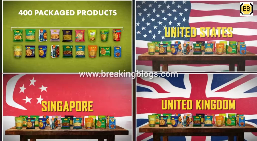 Haldiram 400+ packaging products sold to India, UK, USA, Singapore