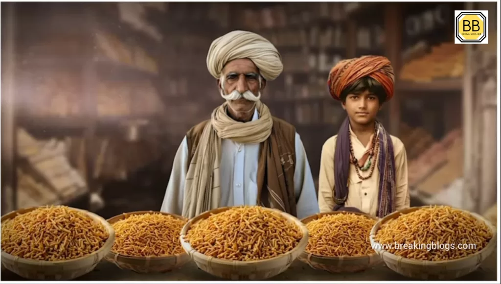 Haldiram selling bhujiya with grandfather